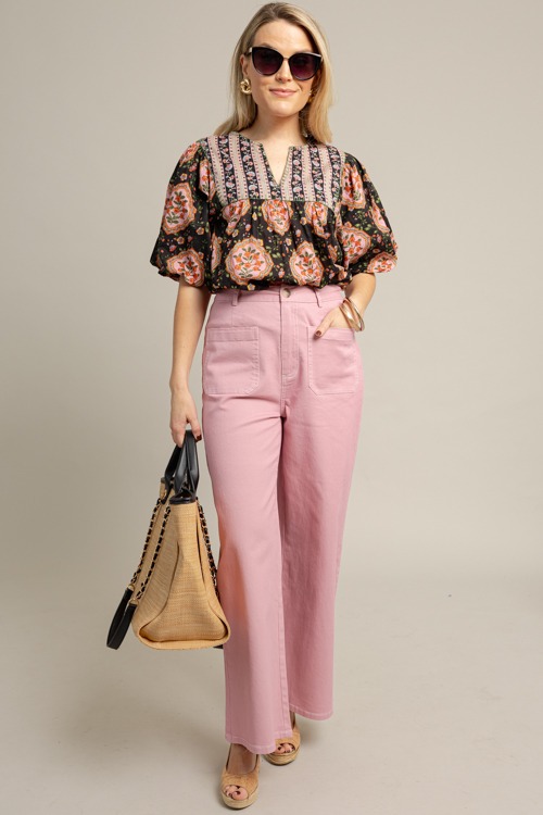 Contrast Stitch Pants, Pink - 1008-87.jpg