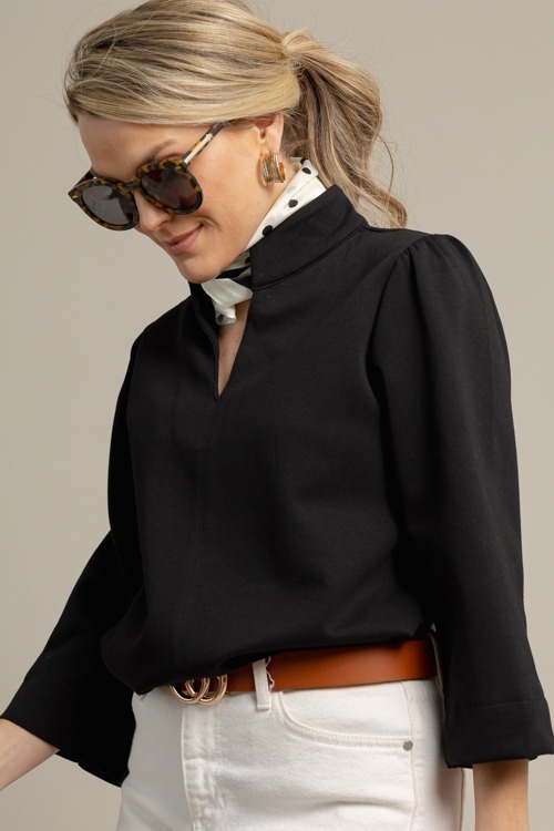 Polished Knit Top, Black - 1008-99h.jpg