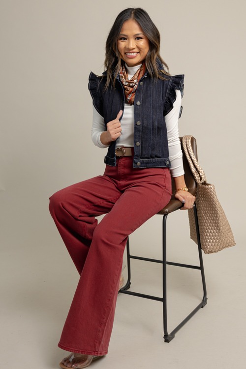 Denim Pleated Ruffle Vest, Dark - 1009-116.jpg