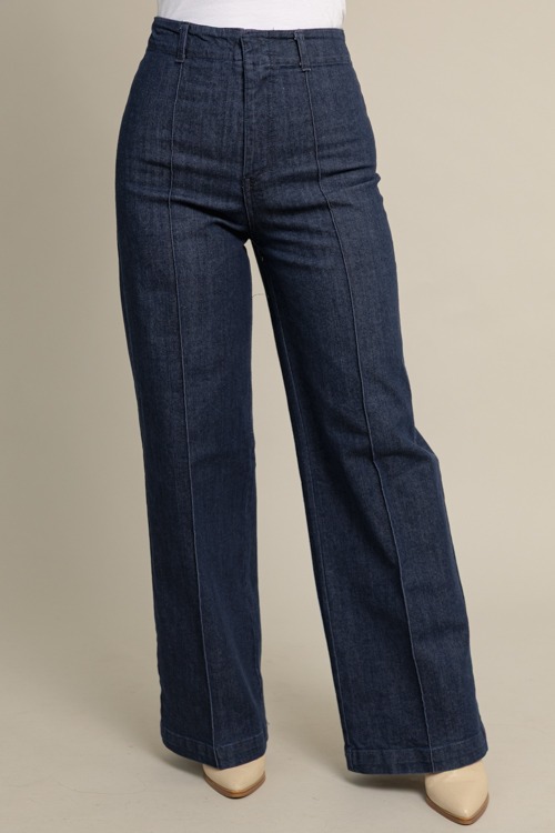 Front Seam Wide Leg Jeans - 1010-57p.jpg