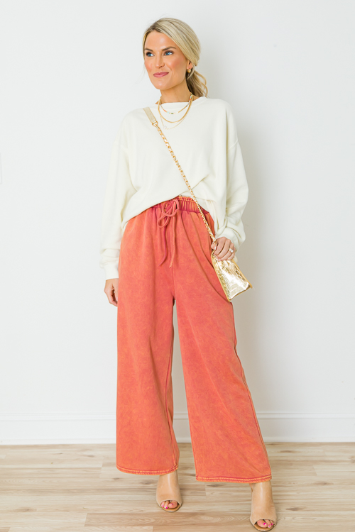 Mineral Washed Barrel Pants in Forest