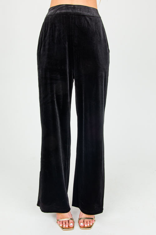 Von Velvet Pants, Black