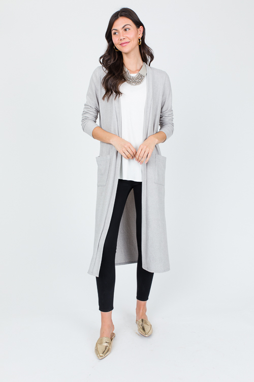 Stretchy Soft Duster, H. Grey