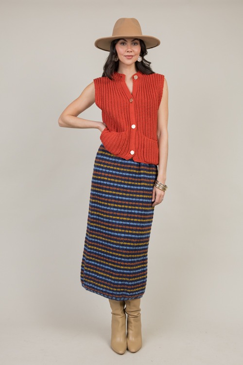 Stripe Sweater Midi Skirt, Navy - 1202-98p.jpg