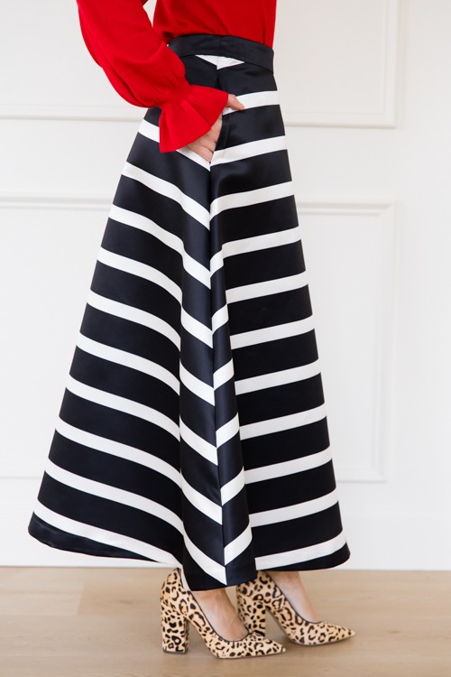 Sleek Stripe Full Midi Skirt - 1206-79h.jpg