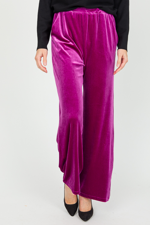 Va Va Velvet Pants, Magenta