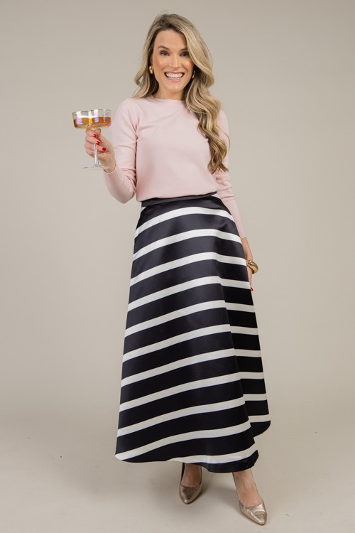 Sleek Stripe Full Midi Skirt - 1223-138.jpg