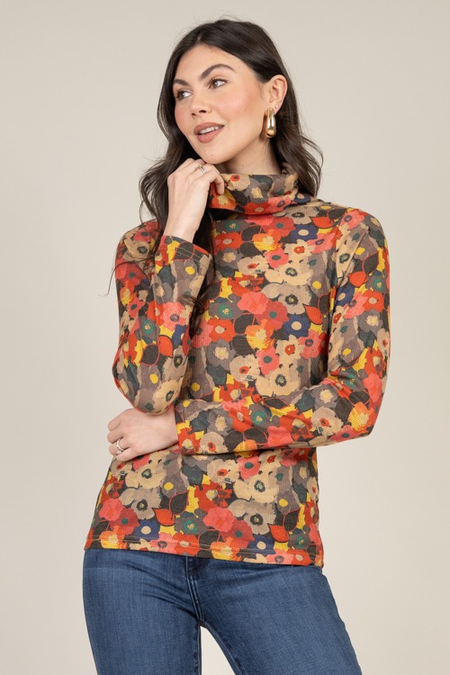 Floral Print Rib Turtleneck - 1230-22.jpg