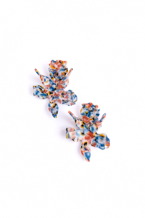Coral Flower Acrylic Earring
