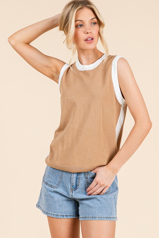 Two-Tone Knit Tank, Taupe - 23718896_e476c84a-1ed6-4044-910a-ac4691557e46.jpg