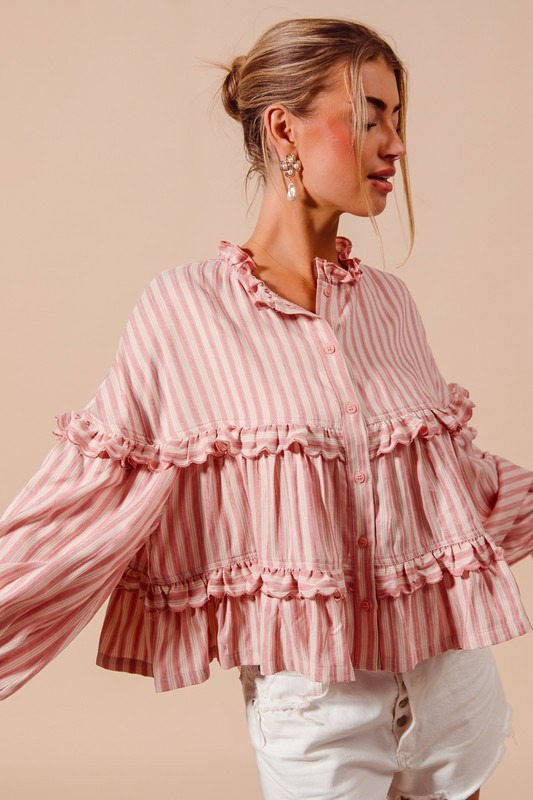 Stripe Scallop Trim Top, Blush - 3a68bde7-28c2-4247-b6e6-70f1b0b606af.jpg