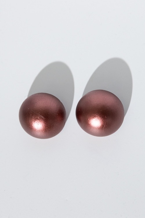 Margaret Dome Earring, Burgundy - 4K7A1005.jpg