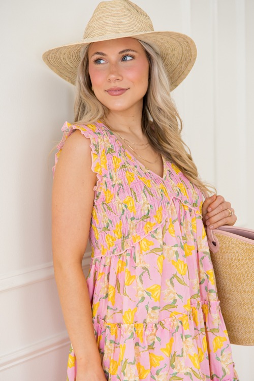 Daffodil Smock Dress, Pink/Yellow - 4K7A2285.jpg