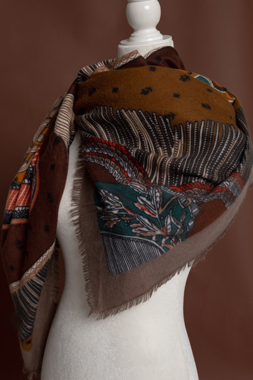 Lillian Statement Scarf, Brick - 4K7A3995.jpg