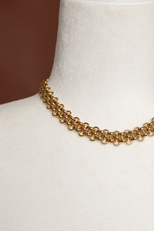 Mabel Chain Necklace, Gold - 4K7A4000.jpg