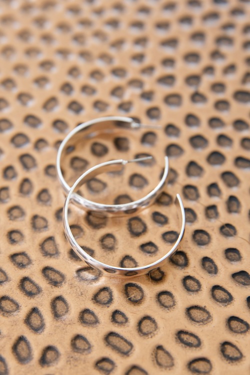 40mm Open Hoops, Silver - 4K7A5582.jpg