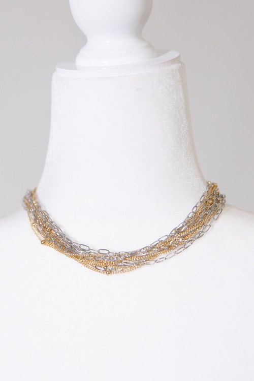 Mixed Metals Chain Necklace - 4K7A6157.jpg