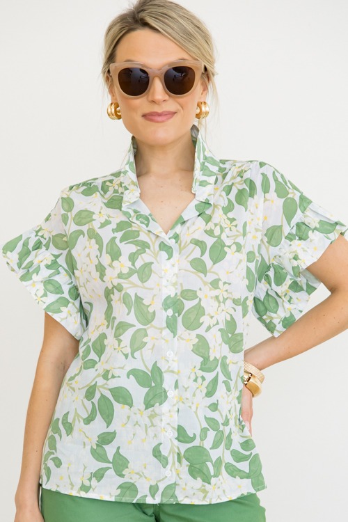 Kiana Floral Shirt, Lt. Blue/Green - 4K7A6410.jpg