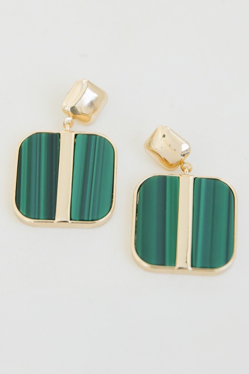 Raise The Bar Earring, Green - 4K7A7362.jpg