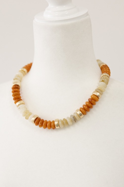 Stone & Textured Necklace, Ivory - 4K7A9708.jpg