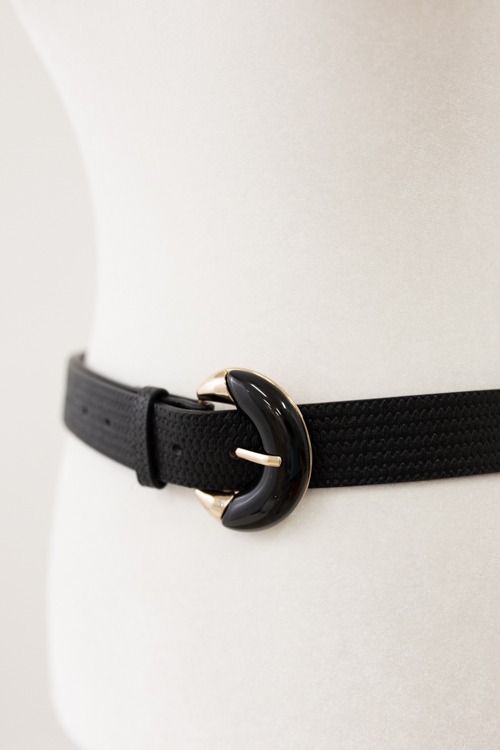 Basket Crescent Buckle Belt, Black - 4K7A9710.jpg
