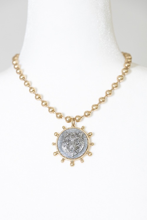 Tiger Coin Necklace, Two-Tone - 4K7A9831.jpg