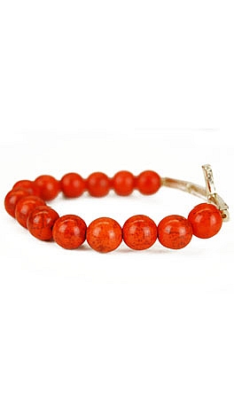 Orange Cross Bracelet