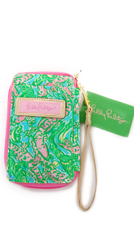 Lilly Pulitzer Wristlet, Shorely Blue