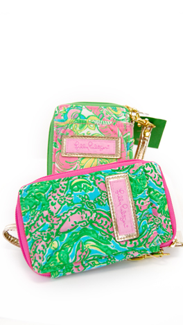Lilly Pulitzer Wristlet, Shorely Blue