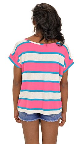 Going on Stripe Top, Pink