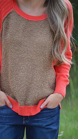 Textured Baseball Sweater