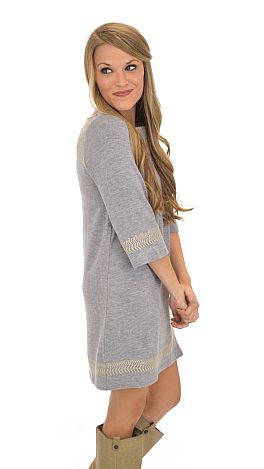 Carolina Sweater Dress, Gray