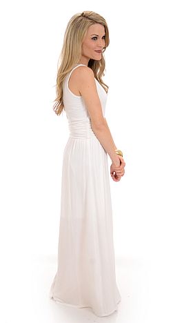 Double Layer Knit Maxi, Off White