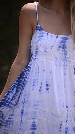 Dye-alogue Dress, Blue