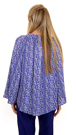 Mary Macaroon Blouse, Blue