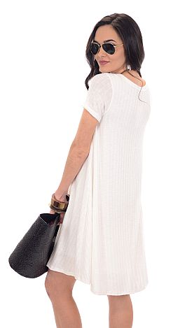 Lined Ribbed Dress