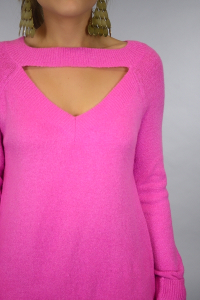 Cayla Cutout Sweater, Pink