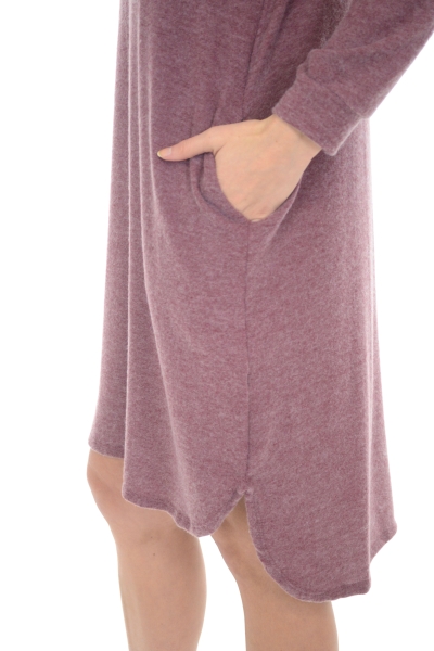 Hallie Sweater Dress, Burgundy