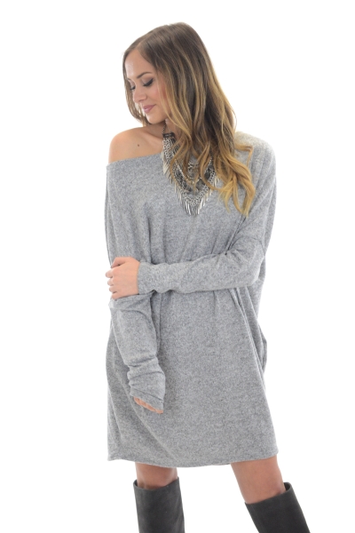 Harling Sweater, Grey - SALE - The Blue Door Boutique