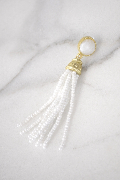 Be Our Guest Earring, White