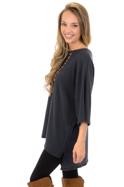 Jay Thermal Tunic, Charcoal