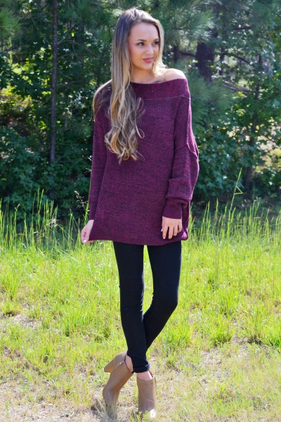 Alias Sweater, Merlot