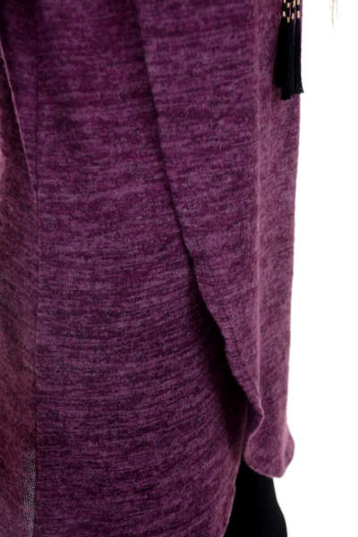 Overlap Sweater, Purple