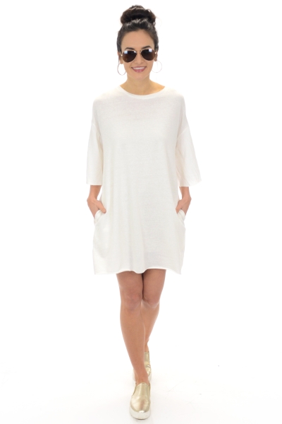 Bayview Dress, Off White