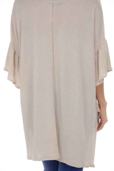 Textured Knit Tunic, Taupe