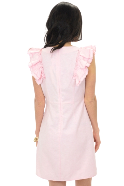 Poplin Sheath Dress, Pink