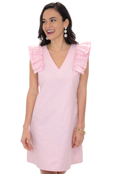 Poplin Sheath Dress, Pink
