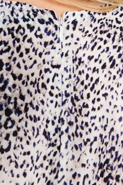 Snow Leopard Wrap Dress