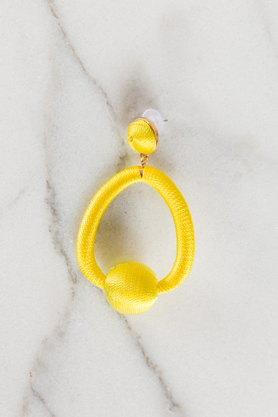 Trapeze Earring, Yellow