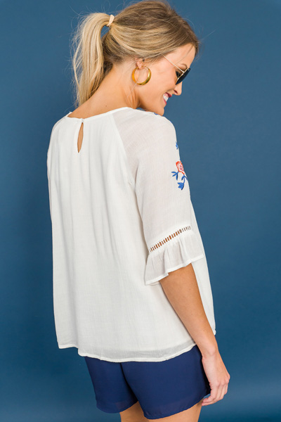 Zoe Embroidered Top